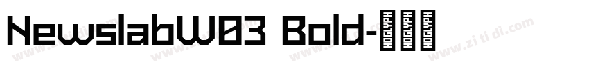 NewslabW03 Bold字体转换